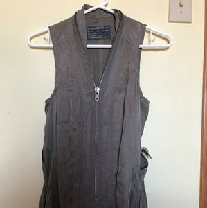 All Saints Zeeda dress UK 8 taupe